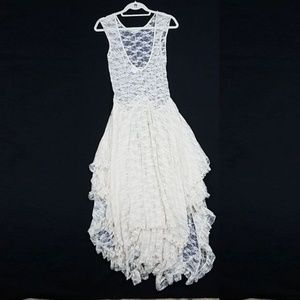 Free People French Courtship Lace Slip Dress - SM